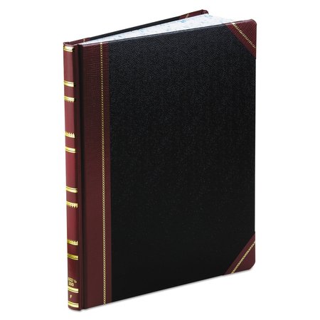 BOORUM & PEASE Record Ruled Book, Black Cover, 300 Pages, 10 1/8 x 12 1/4 1602 1/2-300-F